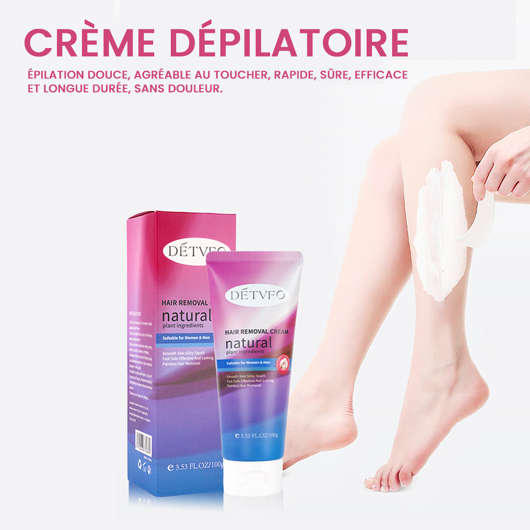 Crème Dépilatoire Naturelle et Indolore